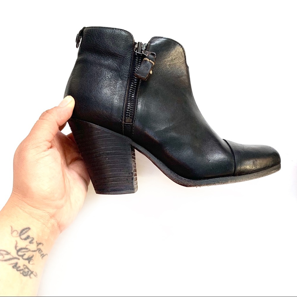 Rag & Bone | Margot Black Leather Booties